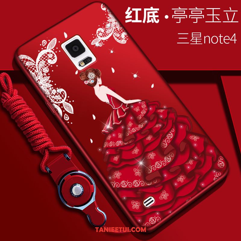 Etui Samsung Galaxy Note 4 Czerwony Gwiazda Tendencja, Obudowa Samsung Galaxy Note 4 Ochraniacz Anti-fall Telefon Komórkowy