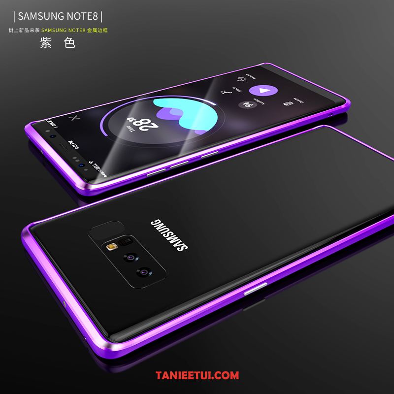 Etui Samsung Galaxy Note 8 Kreatywne Tendencja Purpurowy, Obudowa Samsung Galaxy Note 8 Granica Metal Telefon Komórkowy
