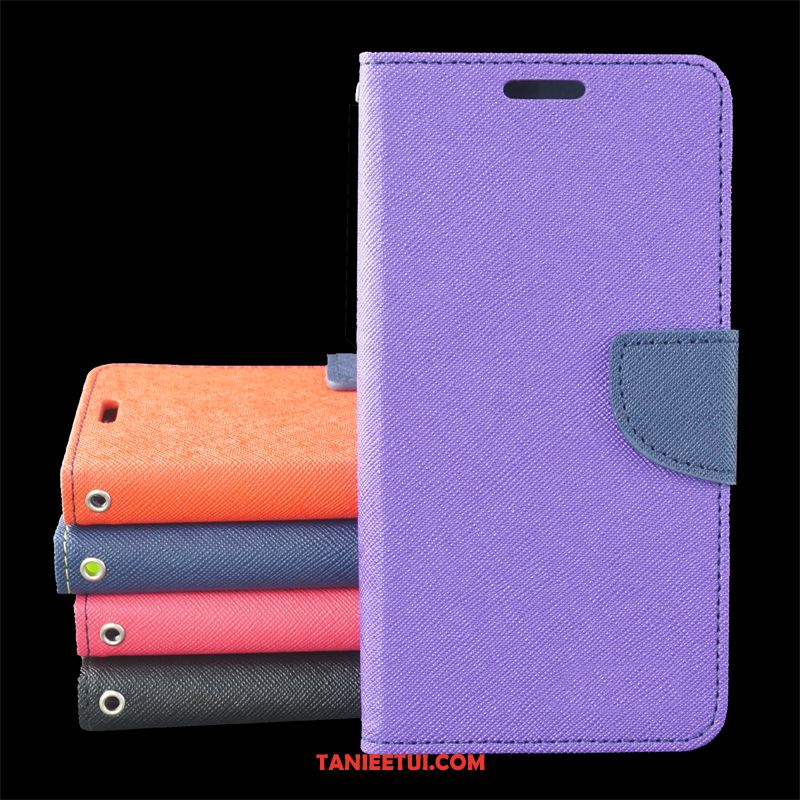 Etui Samsung Galaxy Note 8 Miękki Gwiazda Skórzany Futerał, Pokrowce Samsung Galaxy Note 8 Bicolored Telefon Komórkowy Purpurowy