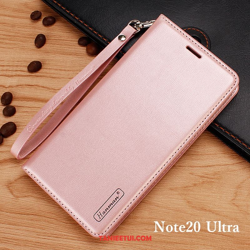 Etui Samsung Galaxy Note20 Ultra Gwiazda Różowe Skórzany Futerał, Pokrowce Samsung Galaxy Note20 Ultra Telefon Komórkowy Portfel Klapa