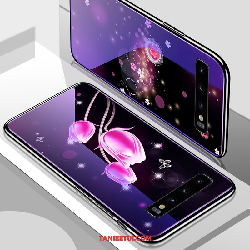 Etui Samsung Galaxy S10 Kreatywne Osobowość Szkło, Pokrowce Samsung Galaxy S10 Purpurowy Gwiazda Trudno