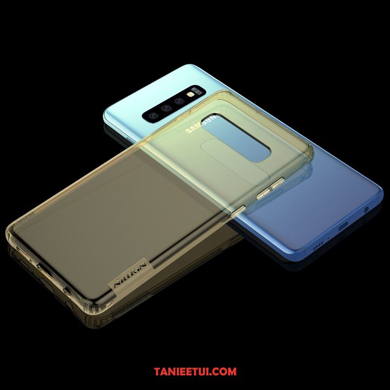 Etui Samsung Galaxy S10+ Przezroczysty Gwiazda Złoto, Obudowa Samsung Galaxy S10+ Ochraniacz Biały Telefon Komórkowy