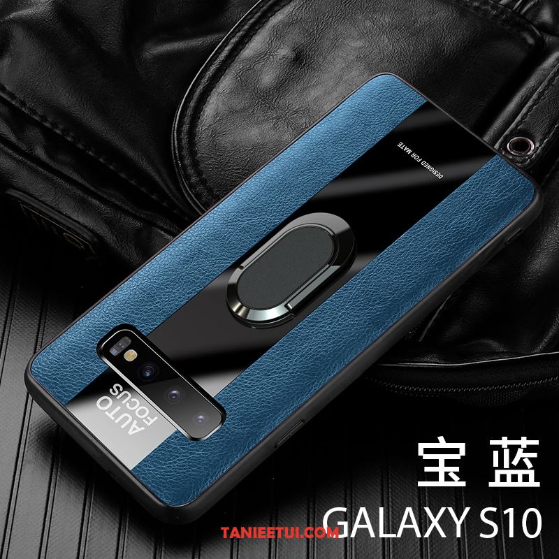 Etui Samsung Galaxy S10 Skórzany Wysoki Koniec Miękki, Futerał Samsung Galaxy S10 Anti-fall Filmy Na Pokładzie