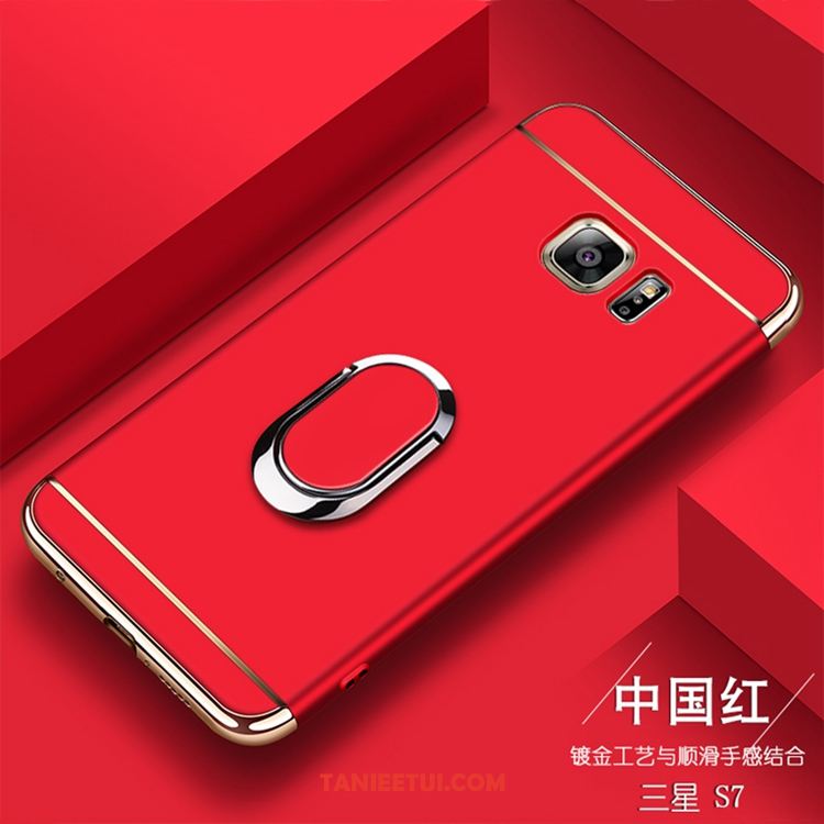 Etui Samsung Galaxy S7 Czerwony Gwiazda Ochraniacz, Obudowa Samsung Galaxy S7 Ring Telefon Komórkowy Wisząca Szyja