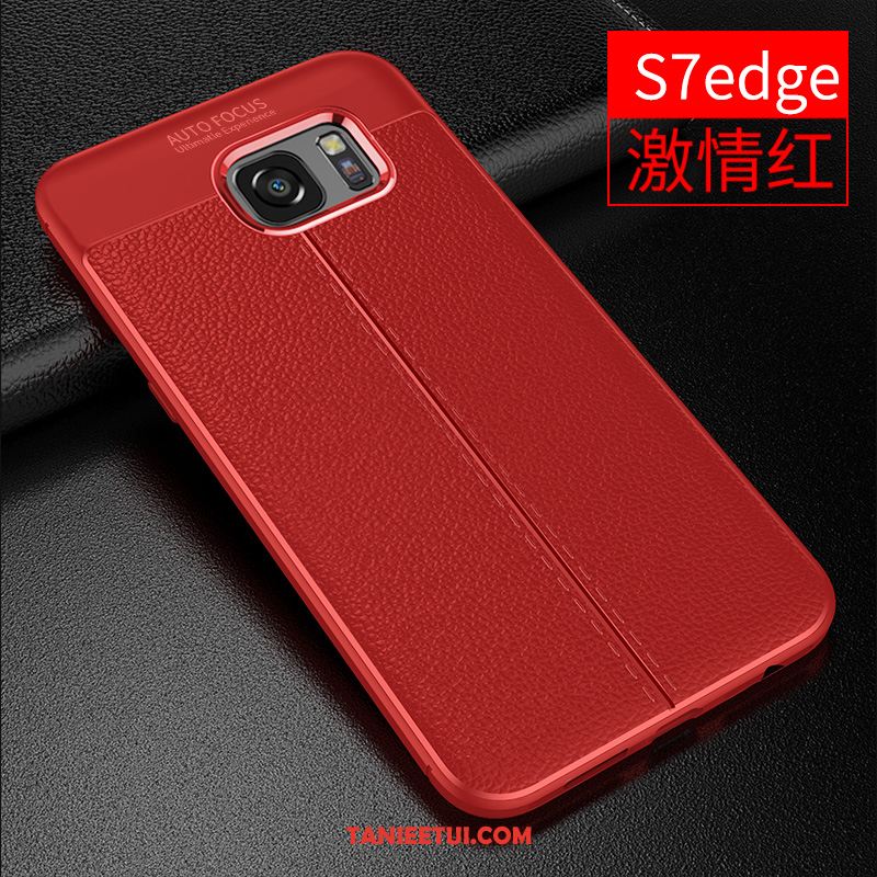 Etui Samsung Galaxy S7 Edge Kreatywne Czerwony Anti-fall, Obudowa Samsung Galaxy S7 Edge Gwiazda Wzór Ochraniacz