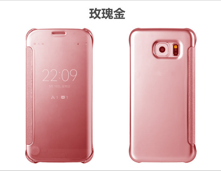 Etui Samsung Galaxy S7 Edge Skórzany Futerał Akcesoria Ochraniacz, Pokrowce Samsung Galaxy S7 Edge Różowe Złoto Telefon Komórkowy Anti-fall
