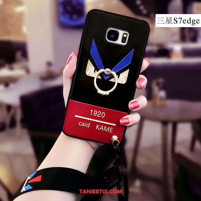 Etui Samsung Galaxy S7 Edge Telefon Komórkowy Miękki Osobowość, Pokrowce Samsung Galaxy S7 Edge Tendencja Ochraniacz Czarny