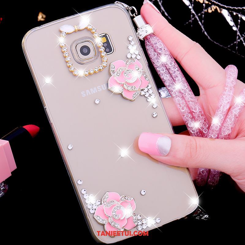 Etui Samsung Galaxy S7 Edge Telefon Komórkowy Tendencja Ochraniacz, Obudowa Samsung Galaxy S7 Edge Różowe Silikonowe Rhinestone
