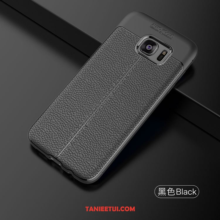 Etui Samsung Galaxy S7 Miękki Ochraniacz Telefon Komórkowy, Pokrowce Samsung Galaxy S7 Nubuku Gwiazda Czarny