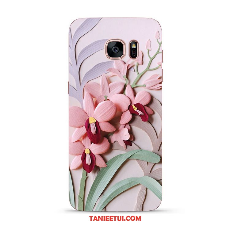 Etui Samsung Galaxy S7 Świeży Kwiaty Miękki, Futerał Samsung Galaxy S7 Telefon Komórkowy Piękny Różowe