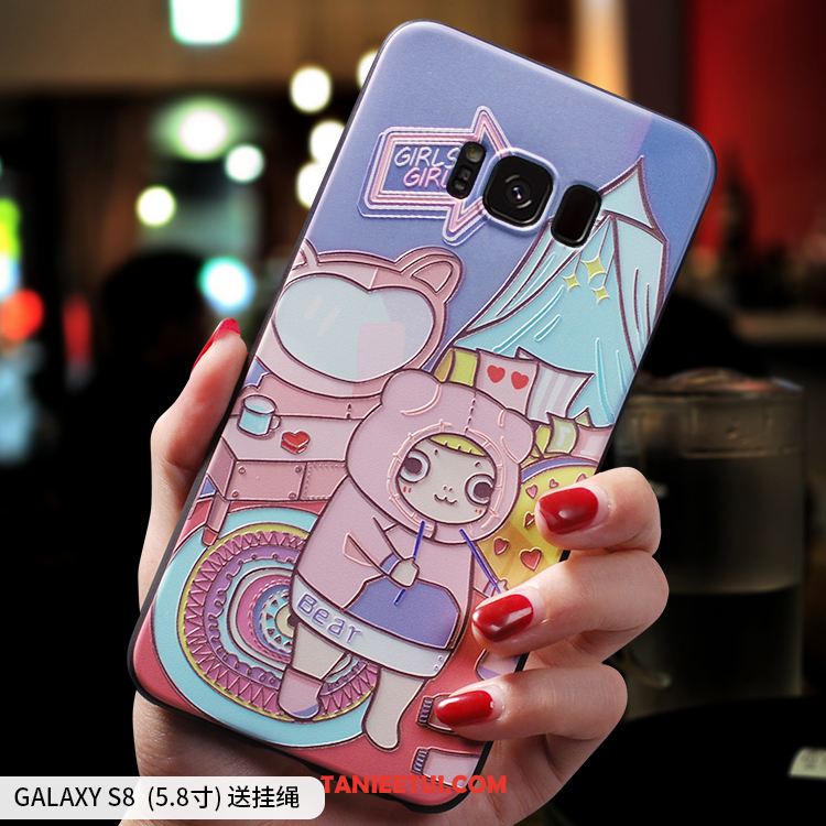 Etui Samsung Galaxy S8 Miękki Gwiazda Silikonowe, Pokrowce Samsung Galaxy S8 Kreskówka Telefon Komórkowy Purpurowy