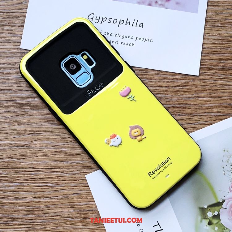 Etui Samsung Galaxy S9 Ring Ochraniacz Żółty, Pokrowce Samsung Galaxy S9 Anti-fall Telefon Komórkowy Gwiazda