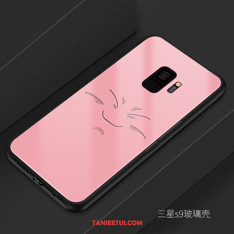 Etui Samsung Galaxy S9 Szkło Różowe Smok, Obudowa Samsung Galaxy S9 Silikonowe Modna Marka Osobowość