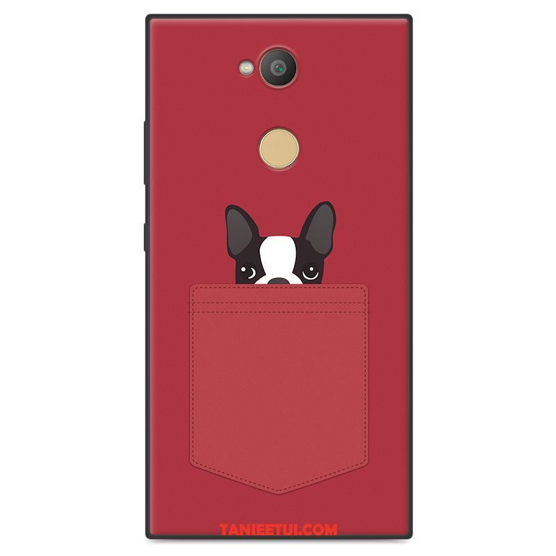Etui Sony Xperia L2 Anti-fall Kreskówka Czerwony, Obudowa Sony Xperia L2 Telefon Komórkowy Miękki Nubuku