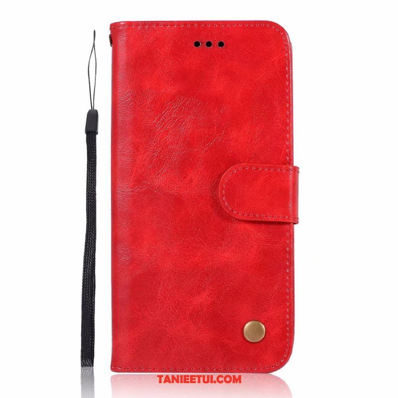 Etui Sony Xperia L2 Karta Portfel Czerwony, Futerał Sony Xperia L2 Skórzany Futerał Telefon Komórkowy Ochraniacz