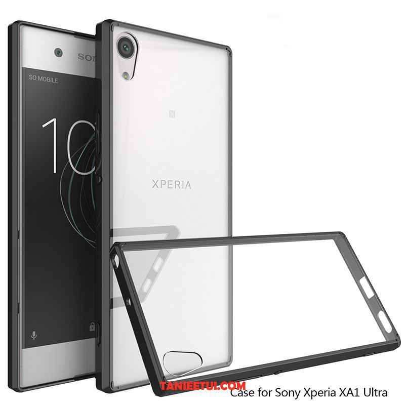 Etui Sony Xperia Xa1 Ultra Czarny Przezroczysty Anti-fall, Futerał Sony Xperia Xa1 Ultra Telefon Komórkowy Miękki Trudno