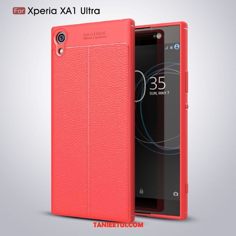 Etui Sony Xperia Xa1 Ultra Silikonowe Czerwony Anti-fall, Futerał Sony Xperia Xa1 Ultra Telefon Komórkowy Miękki All Inclusive