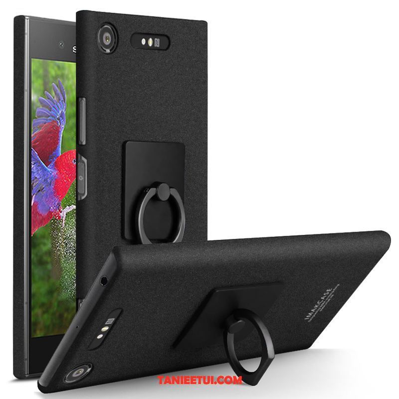 Etui Sony Xperia Xz1 Ochraniacz Czarny Telefon Komórkowy, Futerał Sony Xperia Xz1 Klamra Anti-fall Ring