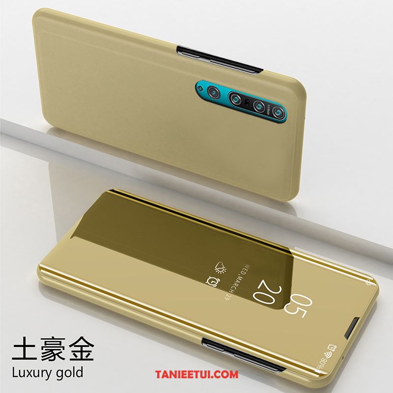 Etui Xiaomi Mi 10 Pro Filmy Lustro Moda, Obudowa Xiaomi Mi 10 Pro Szkło Hartowane Anti-fall Osobowość Beige