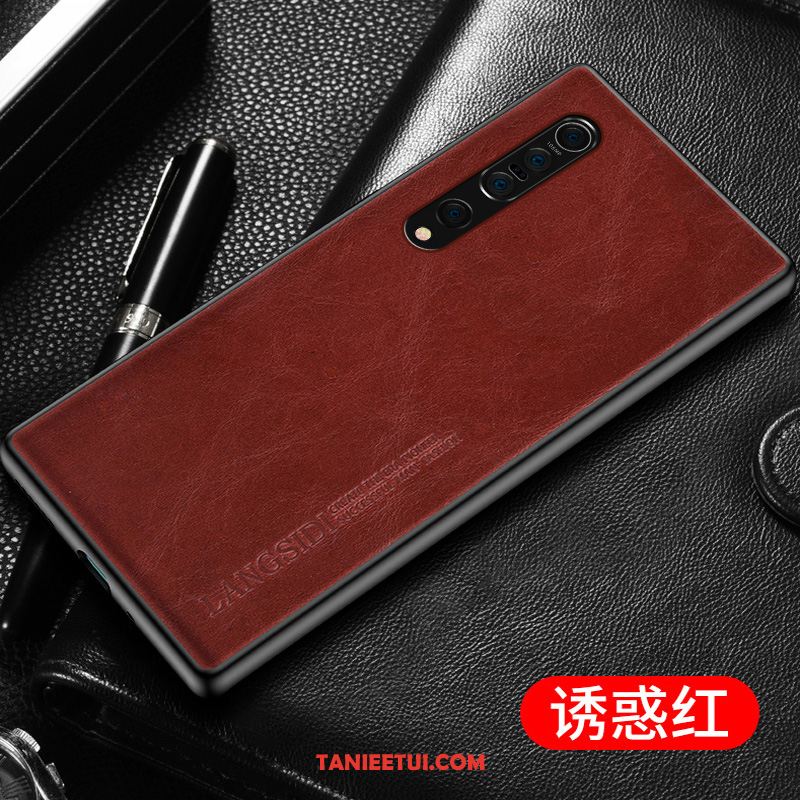 Etui Xiaomi Mi 10 Pro Telefon Komórkowy Dostosowane Bydło, Obudowa Xiaomi Mi 10 Pro Kreatywne Czerwony Anti-fall Beige