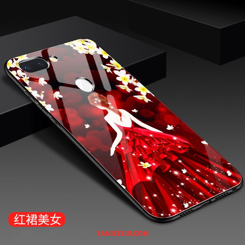 Etui Xiaomi Mi 8 Lite Lustro Telefon Komórkowy Szkło, Pokrowce Xiaomi Mi 8 Lite Czerwony Nowy Silikonowe Beige