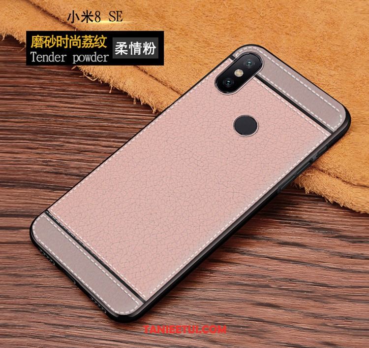 Etui Xiaomi Mi 8 Se Proste Anti-fall Telefon Komórkowy, Obudowa Xiaomi Mi 8 Se Mały Różowe Beige