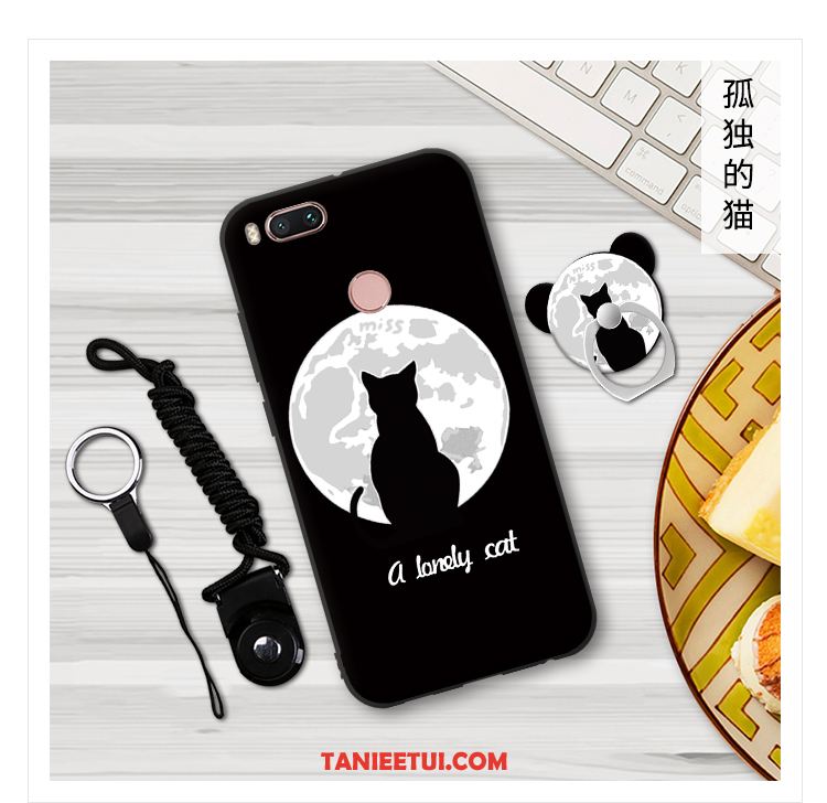 Etui Xiaomi Mi A1 Telefon Komórkowy Mały Klamra, Obudowa Xiaomi Mi A1 Miękki Anti-fall Ring Beige