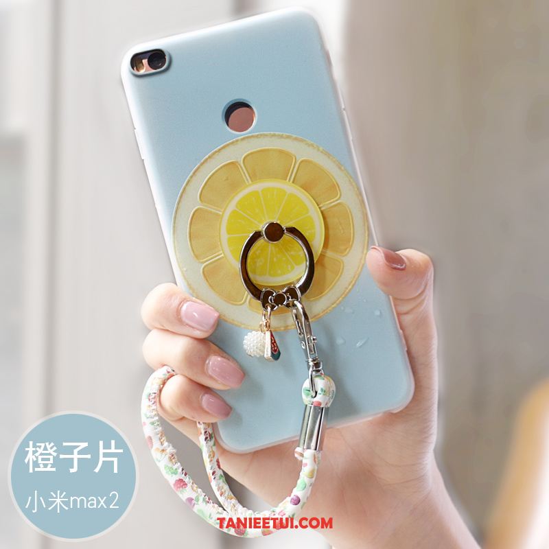 Etui Xiaomi Mi Max 2 Anti-fall Mały Telefon Komórkowy, Obudowa Xiaomi Mi Max 2 Niebieski Świeży Relief Beige