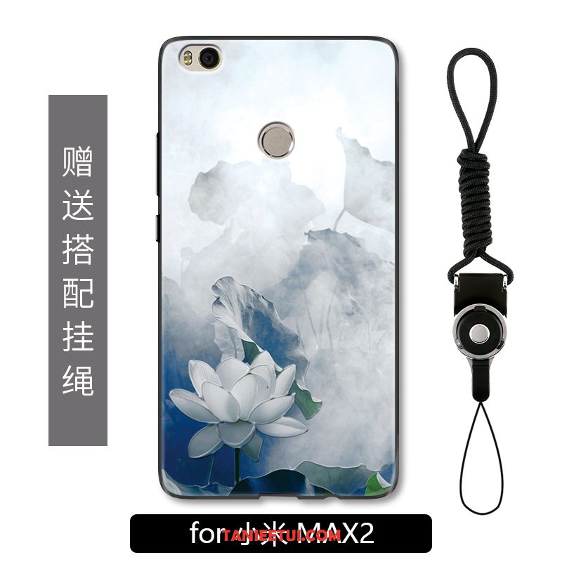 Etui Xiaomi Mi Max 2 Moda Wiszące Ozdoby Relief, Pokrowce Xiaomi Mi Max 2 Vintage Mały Chiński Styl Beige
