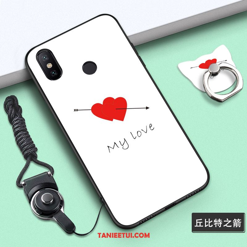 Etui Xiaomi Mi Max 3 Silikonowe Biały All Inclusive, Futerał Xiaomi Mi Max 3 Tendencja Osobowość Mały Beige