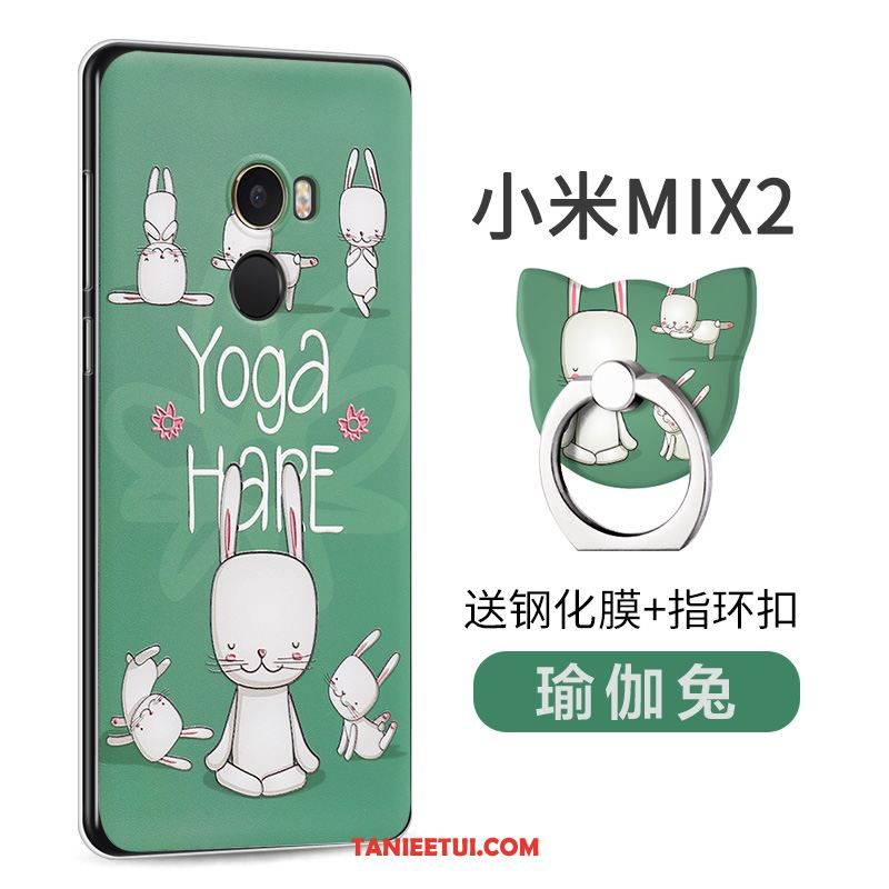 Etui Xiaomi Mi Mix 2 Kreatywne Silikonowe Mały, Obudowa Xiaomi Mi Mix 2 Telefon Komórkowy Zielony Ochraniacz Beige