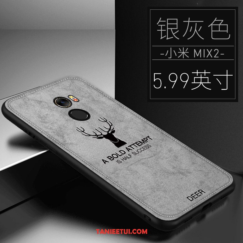 Etui Xiaomi Mi Mix 2 Nubuku Wzór Cienkie, Obudowa Xiaomi Mi Mix 2 Tylna Pokrywa All Inclusive Silikonowe Beige