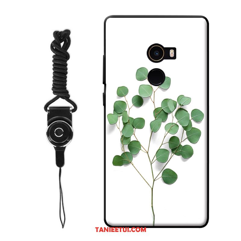 Etui Xiaomi Mi Mix 2 Proste Mały Telefon Komórkowy, Pokrowce Xiaomi Mi Mix 2 Sztuka Zielony Kwiaty Beige