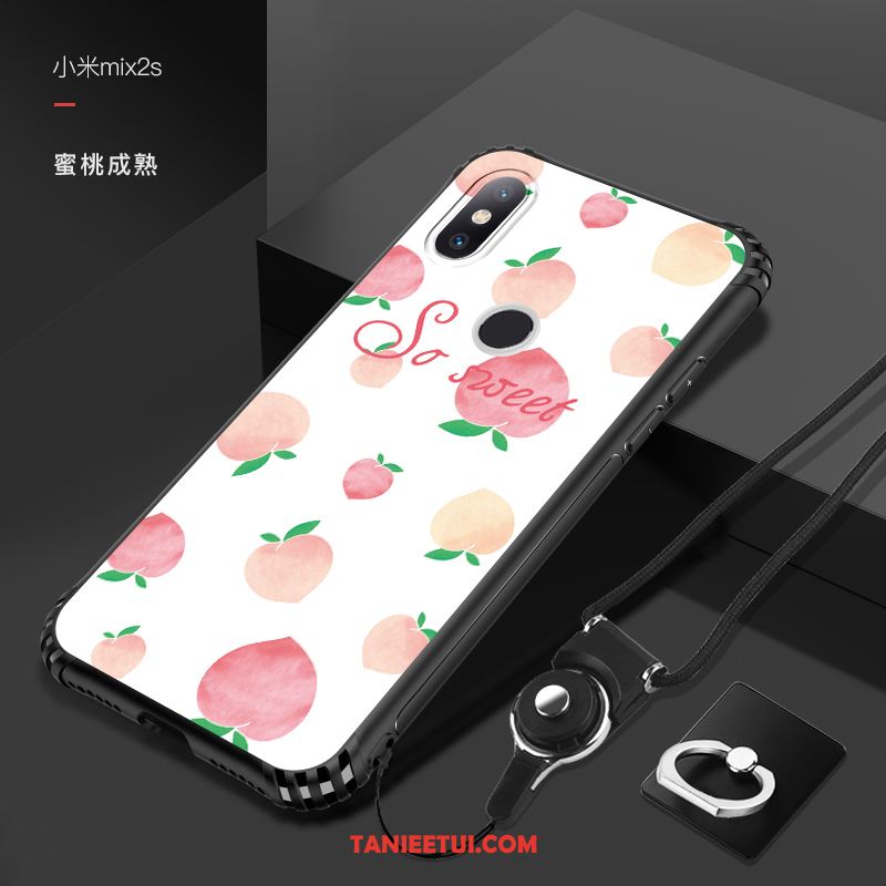 Etui Xiaomi Mi Mix 2s Mały Różowe Zakochani, Obudowa Xiaomi Mi Mix 2s Nowy Silikonowe Telefon Komórkowy Beige