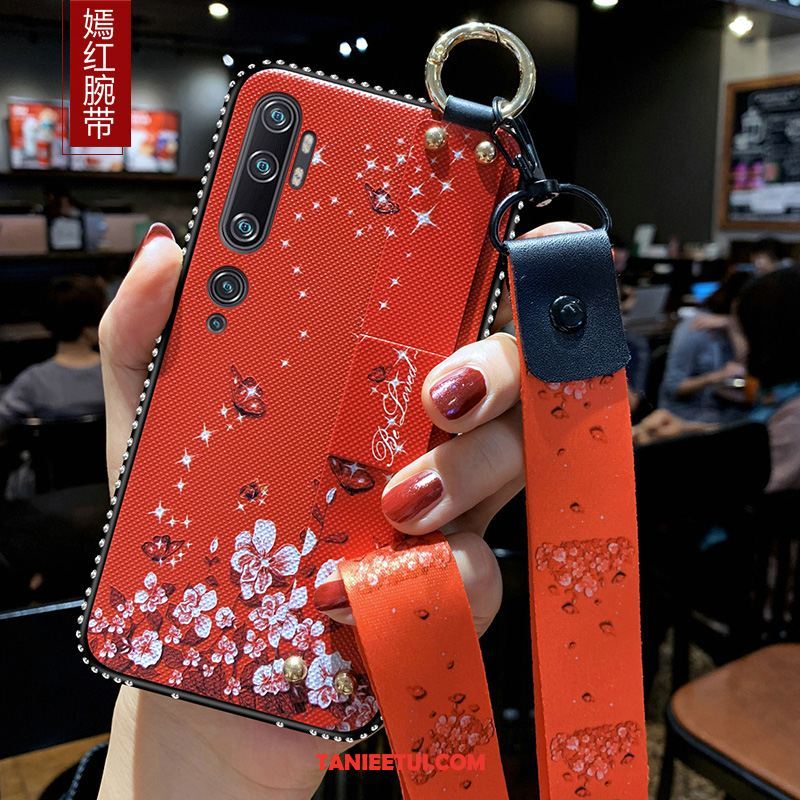Etui Xiaomi Mi Note 10 Telefon Komórkowy Ochraniacz Sztuka, Futerał Xiaomi Mi Note 10 Czerwony Tendencja Anti-fall Beige