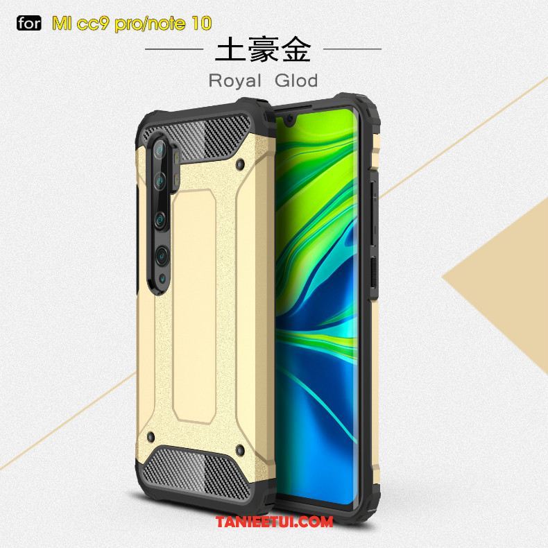 Etui Xiaomi Mi Note 10 Złoto Luksusowy Osobowość, Obudowa Xiaomi Mi Note 10 Kreatywne Miękki Modna Marka Beige