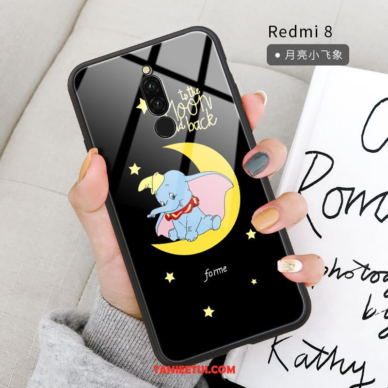 Etui Xiaomi Redmi 8 Ochraniacz Kreatywne Mały, Futerał Xiaomi Redmi 8 Czerwony Miękki Czarny Beige