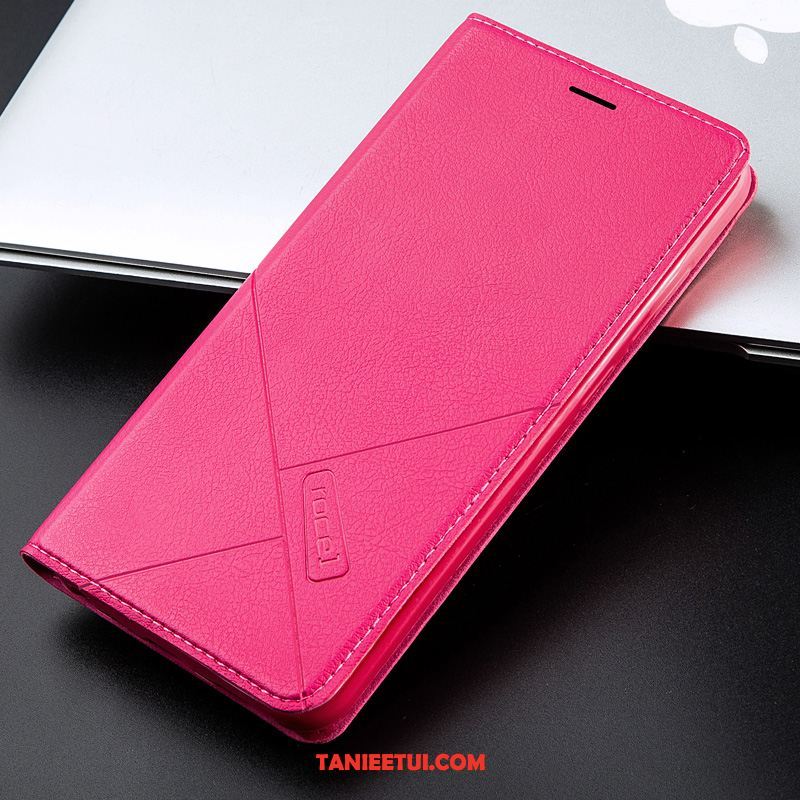 Etui Xiaomi Redmi Note 8t Anti-fall Telefon Komórkowy Czerwony, Pokrowce Xiaomi Redmi Note 8t Skórzany Futerał All Inclusive Miękki