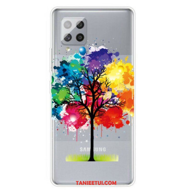 Etui do Samsung Galaxy A42 5G Bezszwowe Akwarela Drzewo