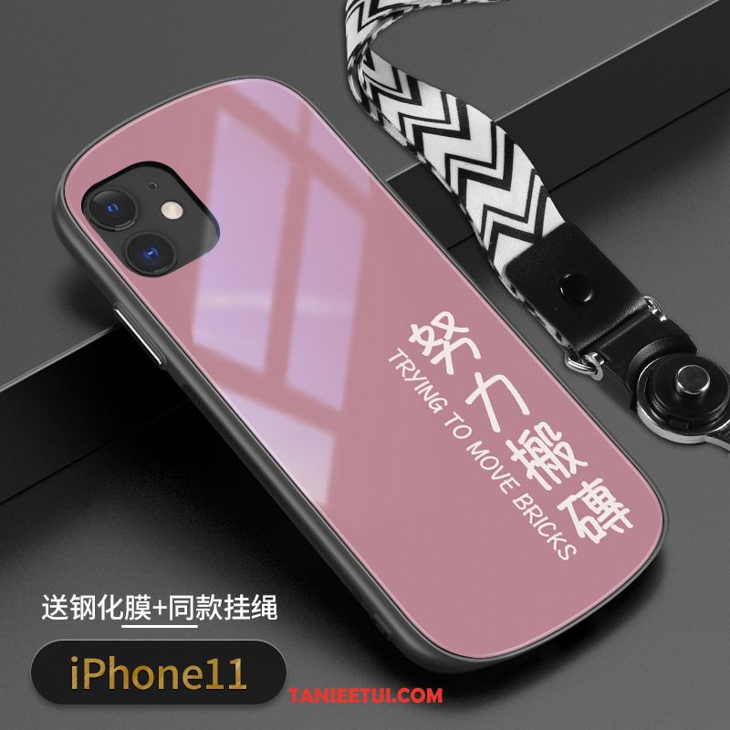 Etui iPhone 11 All Inclusive Szkło Ochraniacz, Pokrowce iPhone 11 Różowe Wysoki Koniec Modna Marka