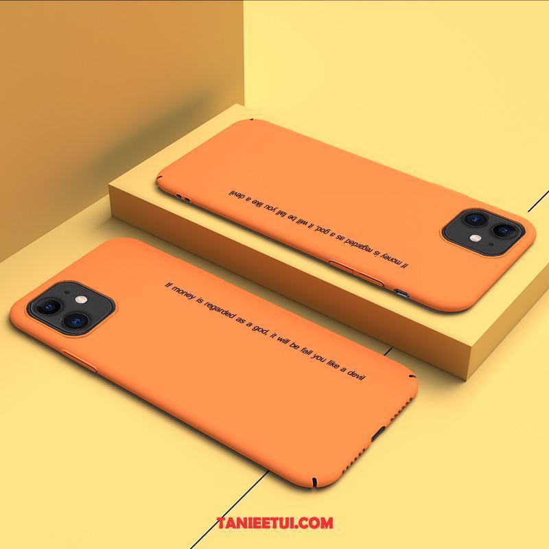 Etui iPhone 12 Mini Kreatywne Nubuku Telefon Komórkowy, Futerał iPhone 12 Mini Cienkie Trudno Pomarańczowy