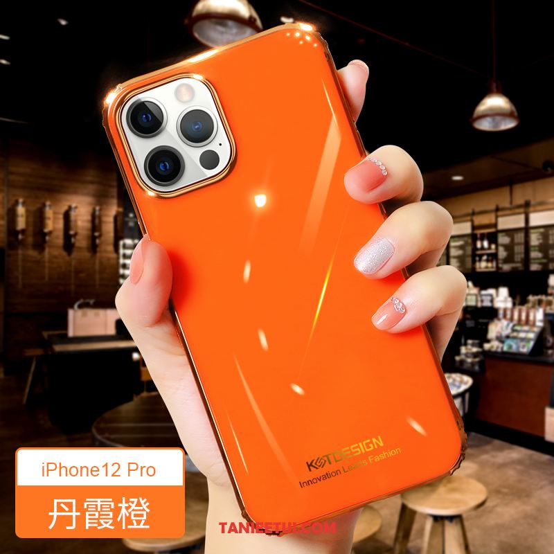 Etui iPhone 12 Pro Anti-fall Pomarańczowy Silikonowe, Futerał iPhone 12 Pro Cienkie Telefon Komórkowy Czerwony Netto