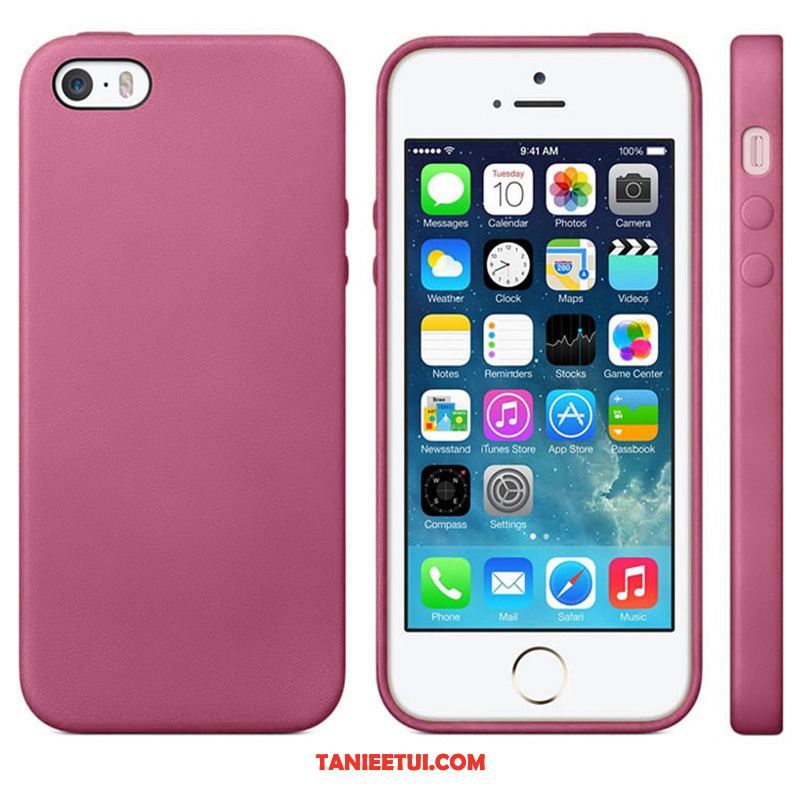 Etui iPhone 5 / 5s Telefon Komórkowy Siatkowe Ochraniacz, Futerał iPhone 5 / 5s All Inclusive Skórzany Futerał Różowe