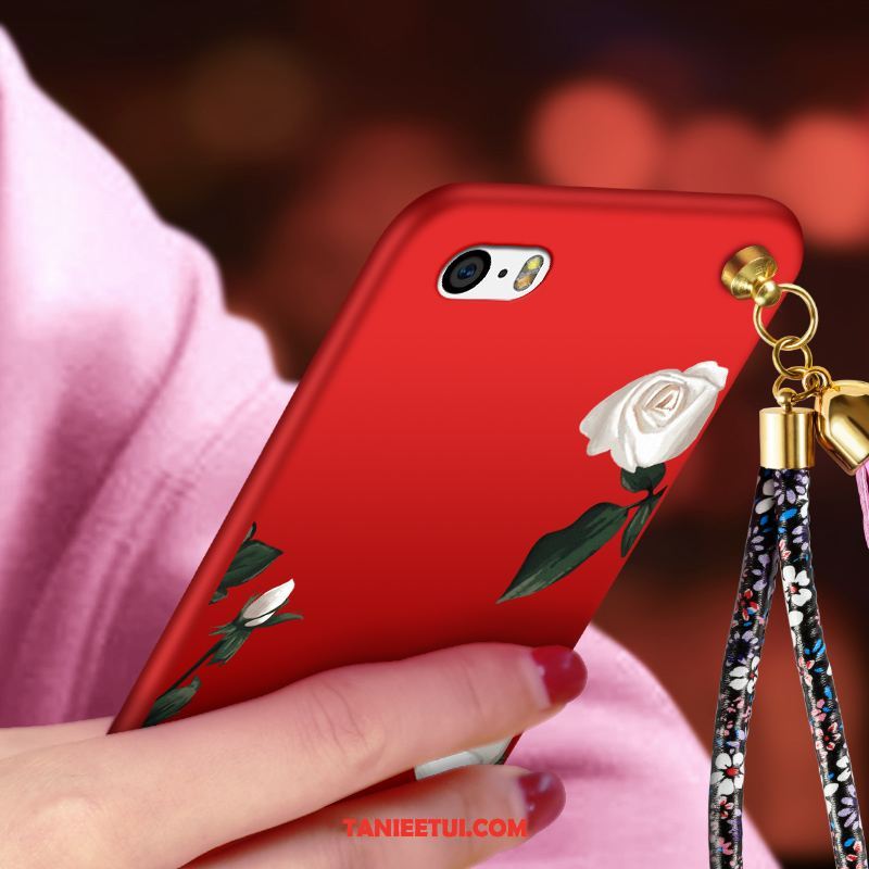 Etui iPhone 5c Silikonowe Telefon Komórkowy Ochraniacz, Obudowa iPhone 5c Czerwony Anti-fall Miękki