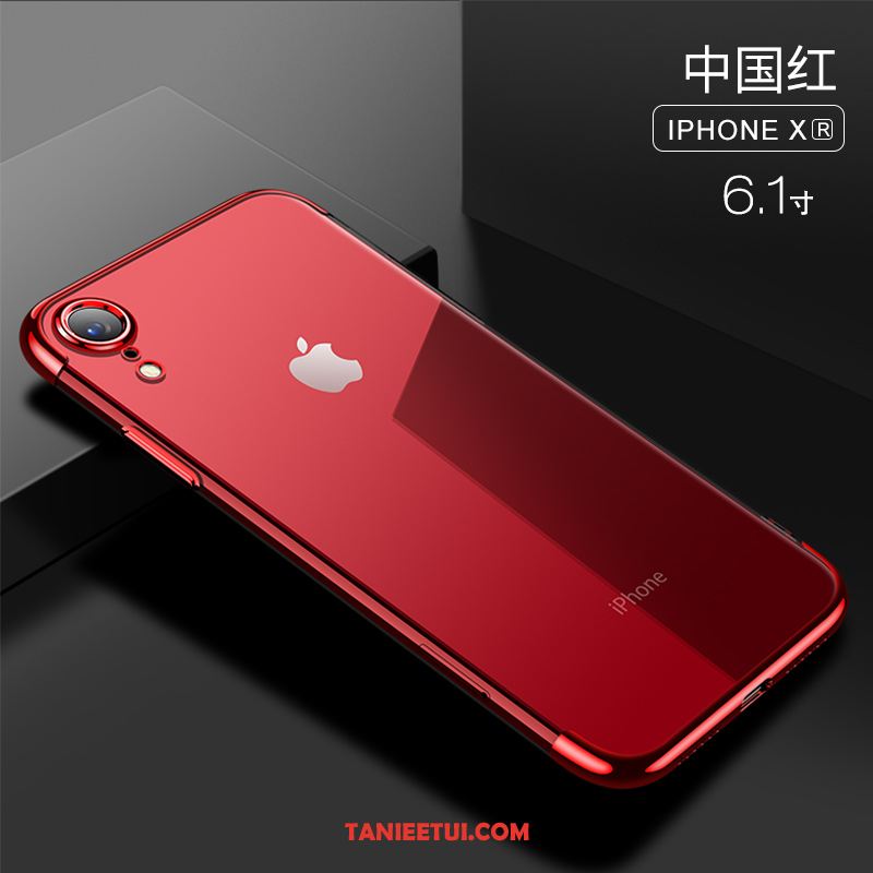 Etui iPhone Xr Czerwony Nowy Silikonowe, Futerał iPhone Xr Anti-fall Telefon Komórkowy Cienkie
