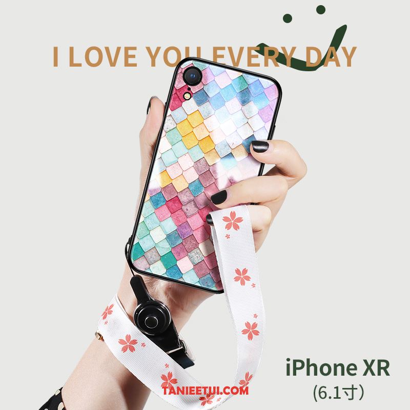 Etui iPhone Xr Szkło Anti-fall Silikonowe, Obudowa iPhone Xr Kolor Telefon Komórkowy Modna Marka