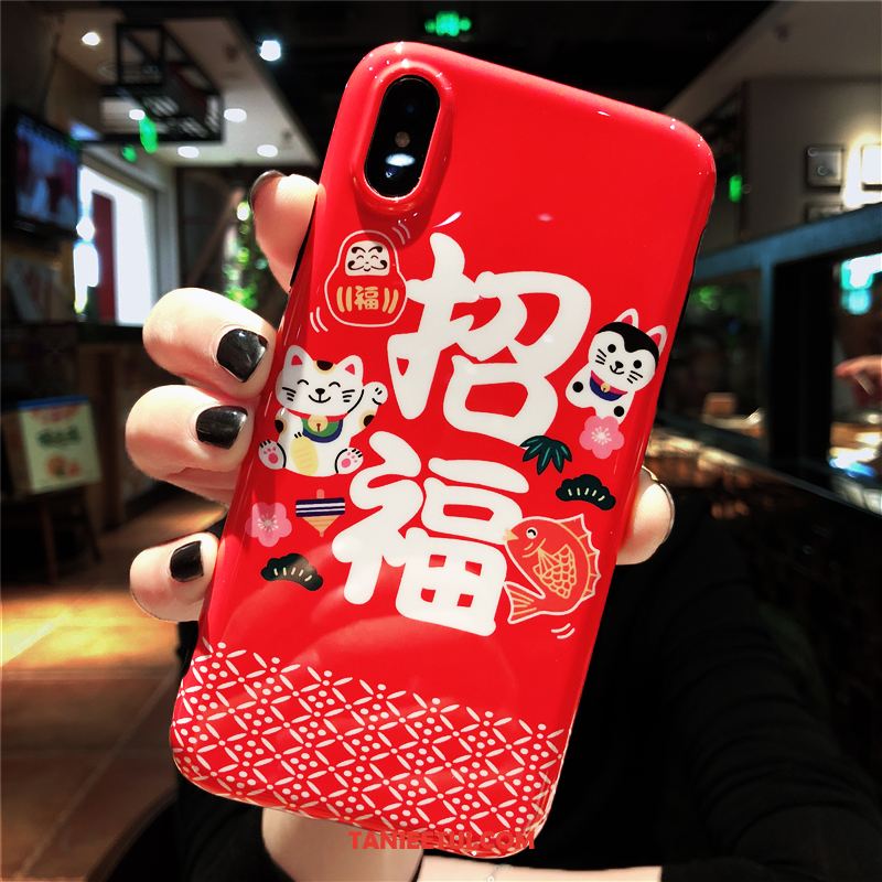 Etui iPhone Xs Bogactwo Czerwony Telefon Komórkowy, Obudowa iPhone Xs Nowy All Inclusive Chiński Styl