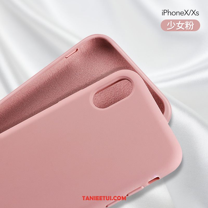 Etui iPhone Xs Różowe Telefon Komórkowy Modna Marka, Futerał iPhone Xs Osobowość All Inclusive Anti-fall