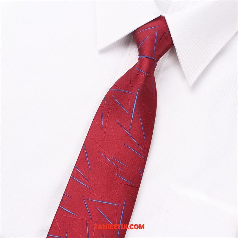 Krawat Męskie Męska Proste Z Pracy, Krawat Biznes Sukienka Student Rot