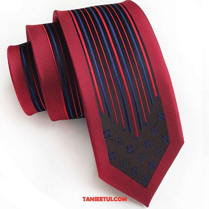 Krawat Męskie Męska Wąskie Ślubna, Krawat Dobrze Casual 6 Cm Rot